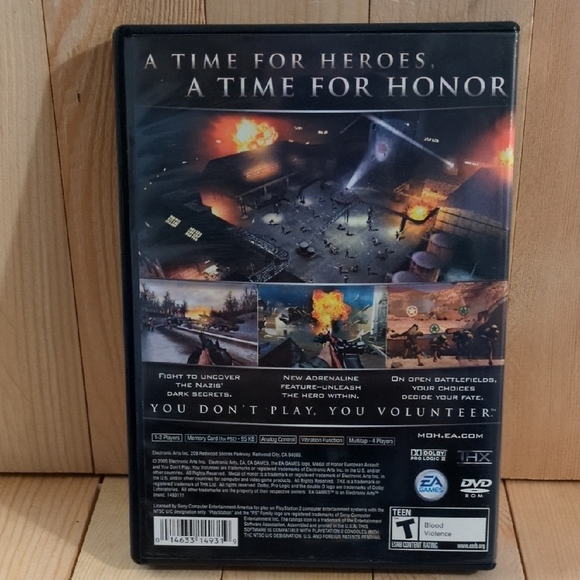 Sony Black PlayStation 2 Medal of Honor European Assault - Picture 2 of 4